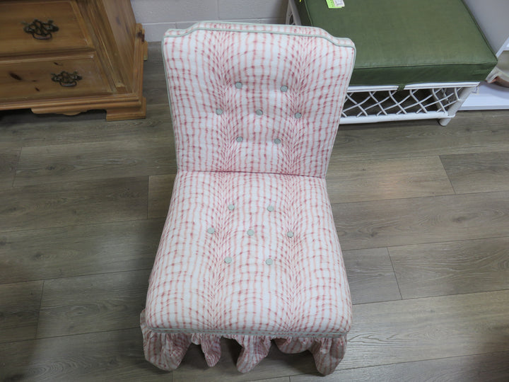 Pastel Upholstered Slipper Chair