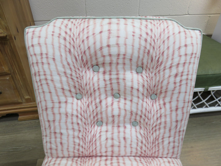 Pastel Upholstered Slipper Chair