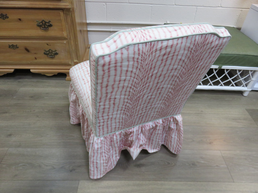 Pastel Upholstered Slipper Chair