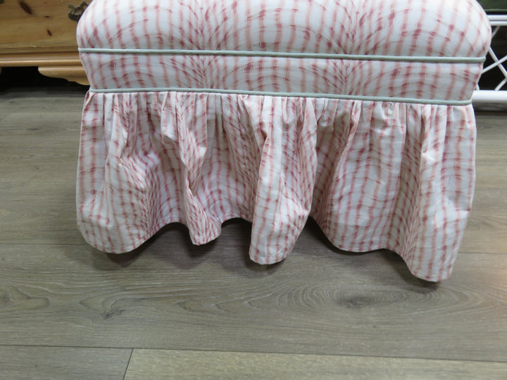 Pastel Upholstered Slipper Chair