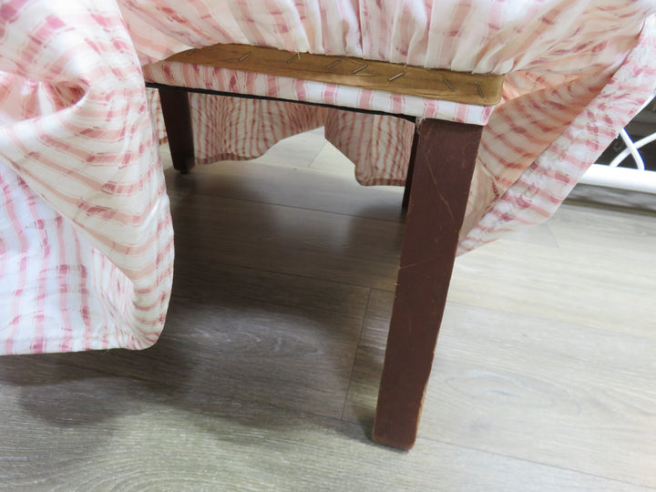 Pastel Upholstered Slipper Chair