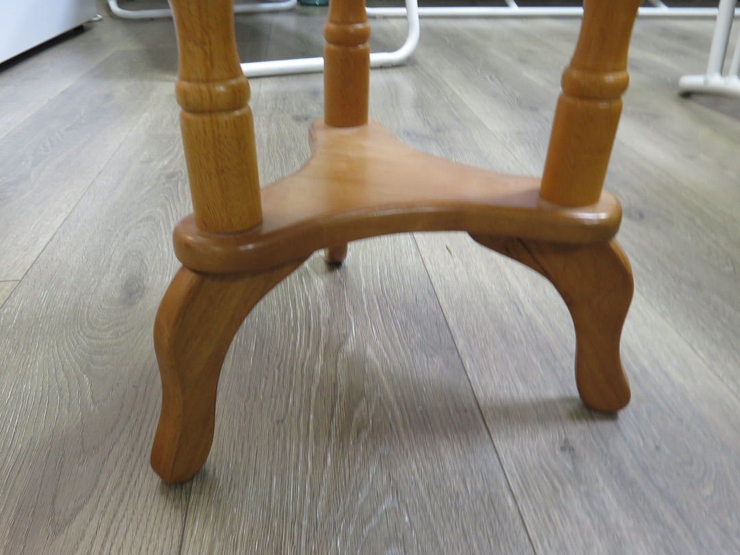 Round Maple Occasional Table