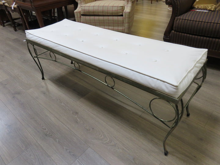 Hollywood Regency Style Bench
