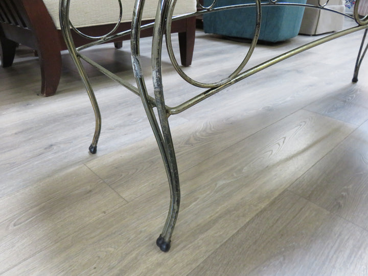 Hollywood Regency Style Bench