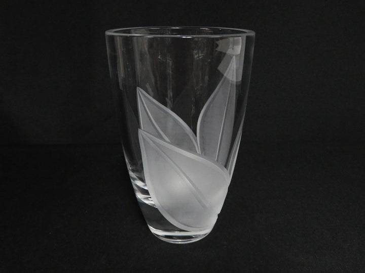 Etched Crystal Vase