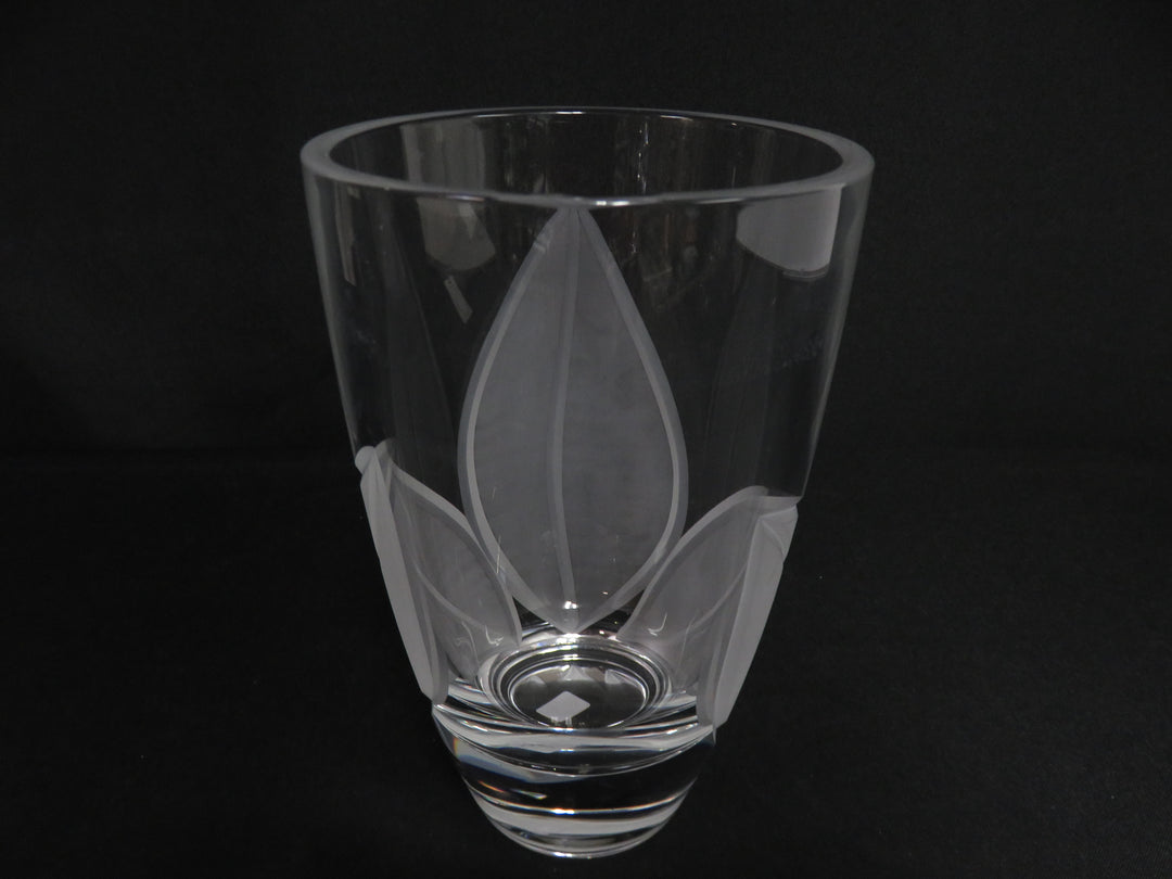 Etched Crystal Vase