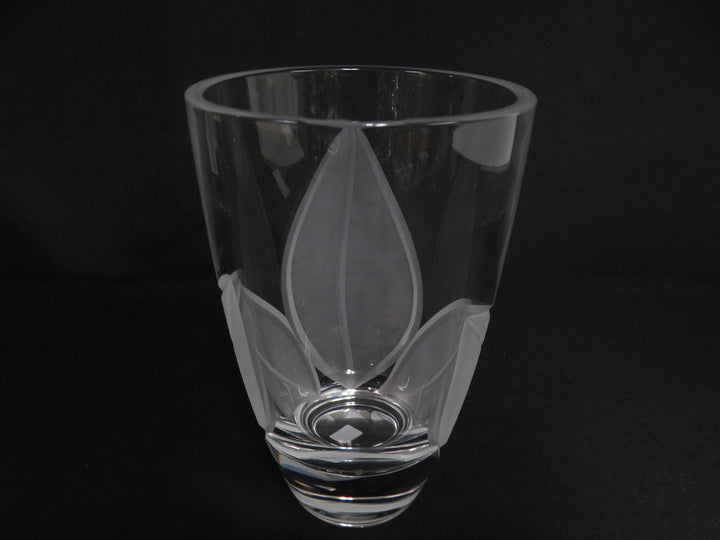 Etched Crystal Vase