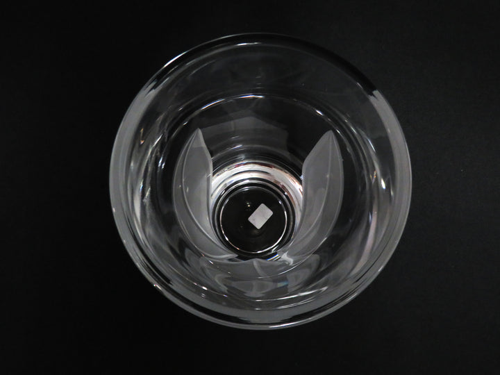 Etched Crystal Vase