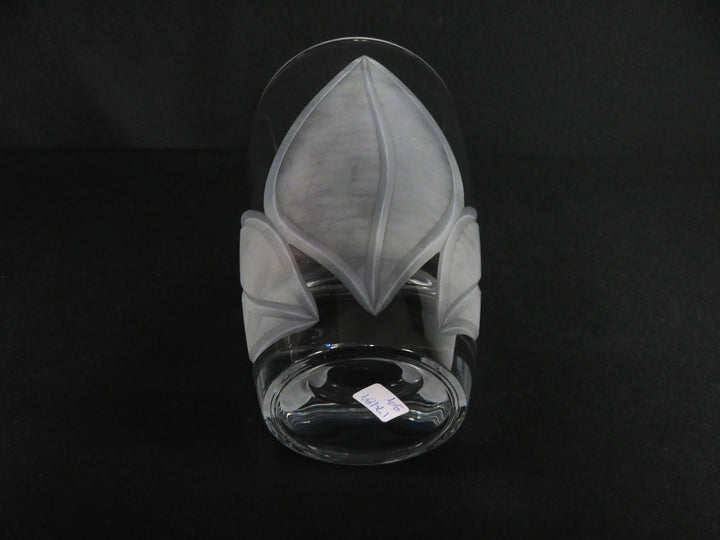 Etched Crystal Vase