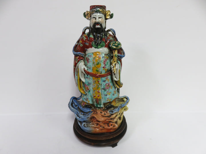 Asian Scholar Deity on Stand