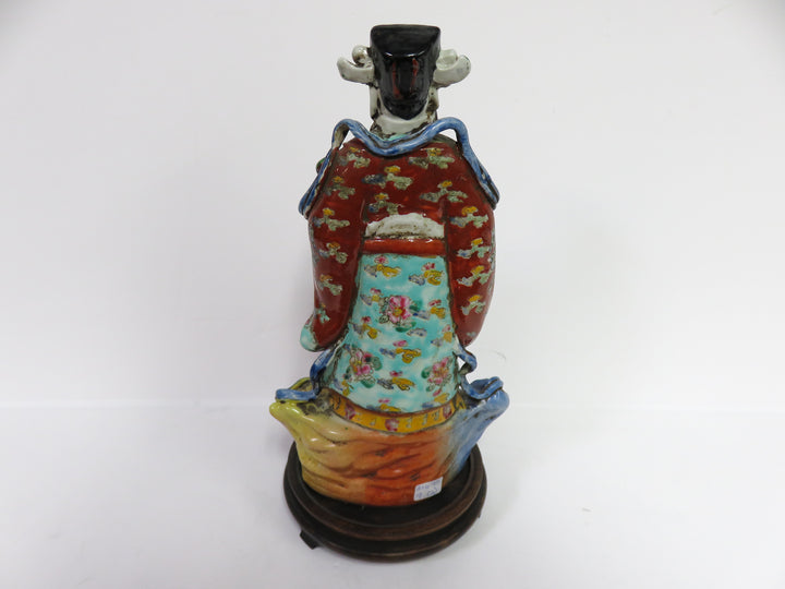 Asian Scholar Deity on Stand