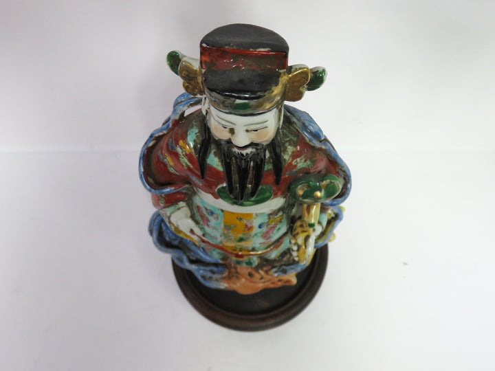 Asian Scholar Deity on Stand