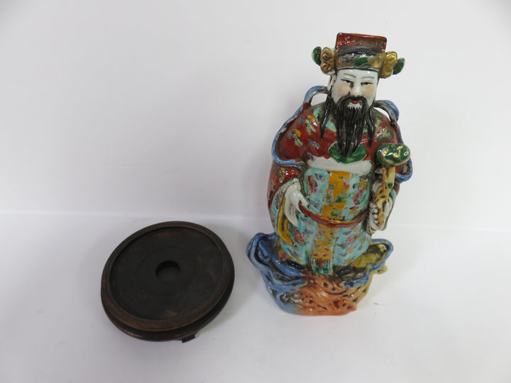 Asian Scholar Deity on Stand
