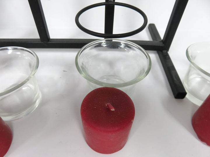 Black Metal Votive Holder