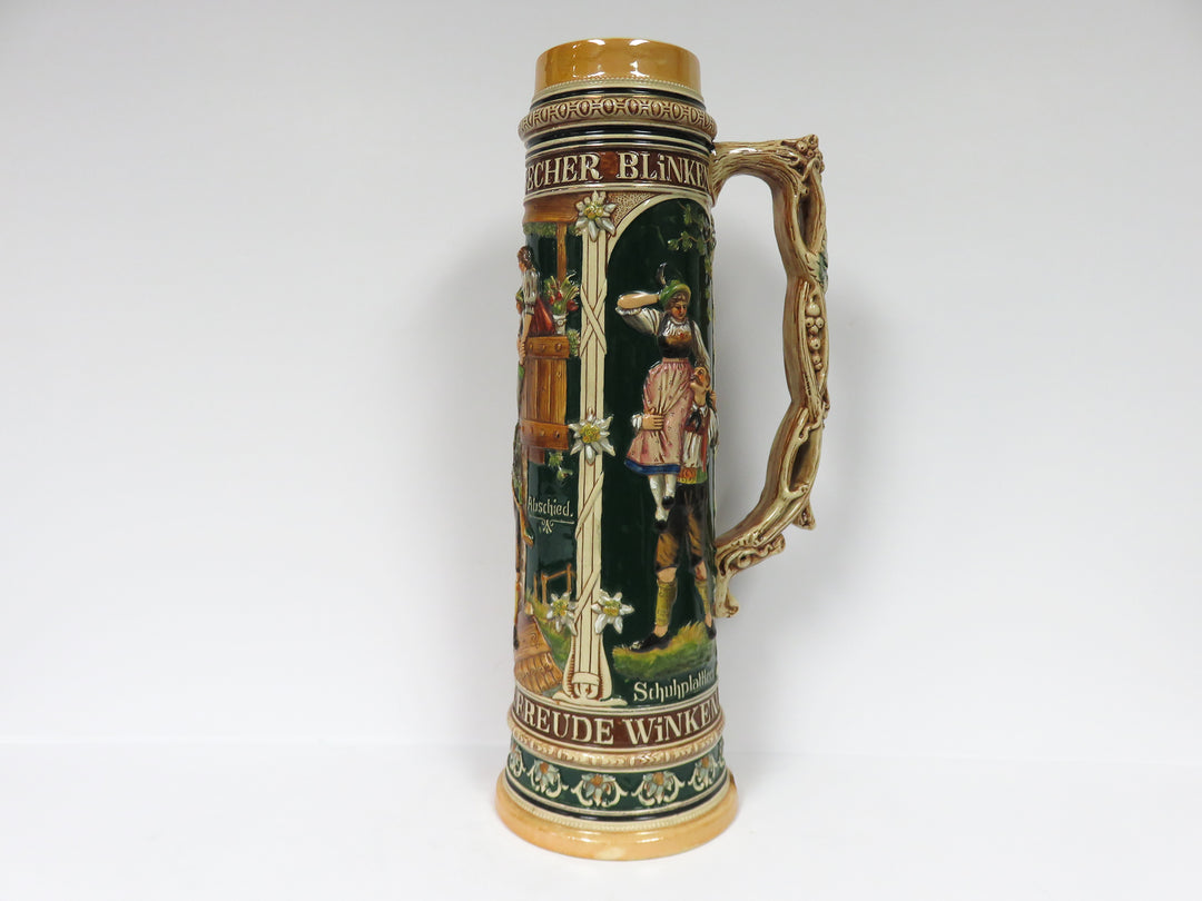 Hand Painted Tall Beer Stein