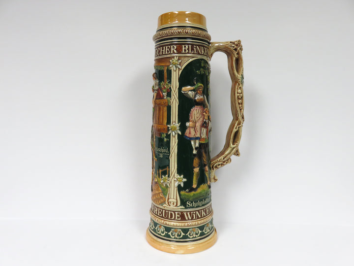 Hand Painted Tall Beer Stein