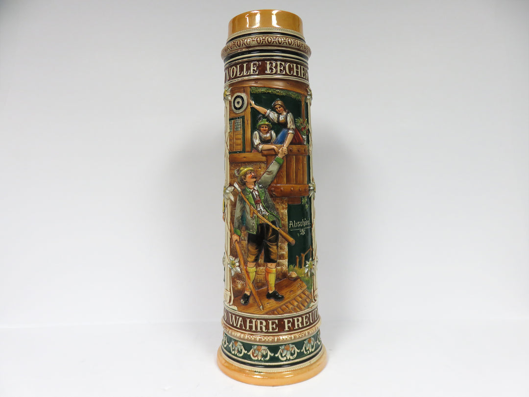 Hand Painted Tall Beer Stein