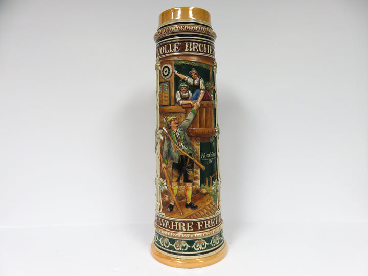 Hand Painted Tall Beer Stein