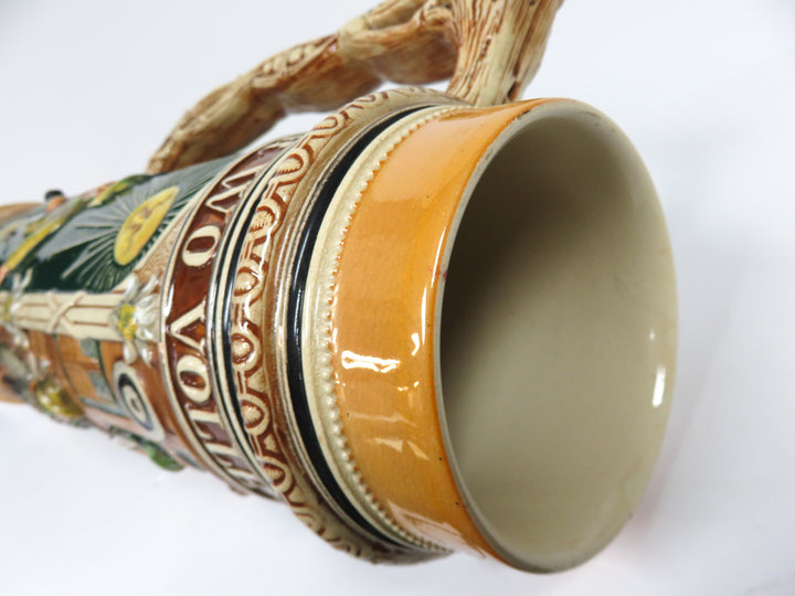 Hand Painted Tall Beer Stein