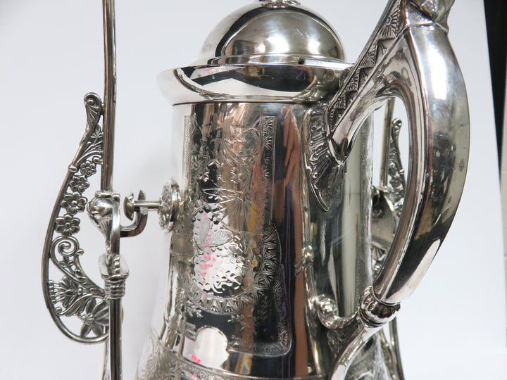 Derby Silver Co. Silverplated Tilting Pitcher