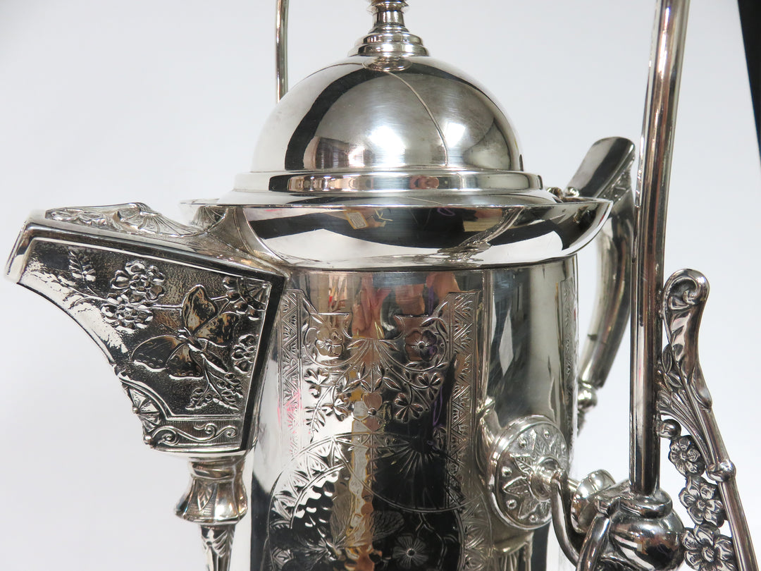 Derby Silver Co. Silverplated Tilting Pitcher