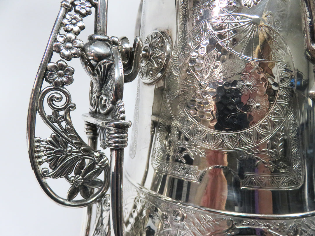 Derby Silver Co. Silverplated Tilting Pitcher
