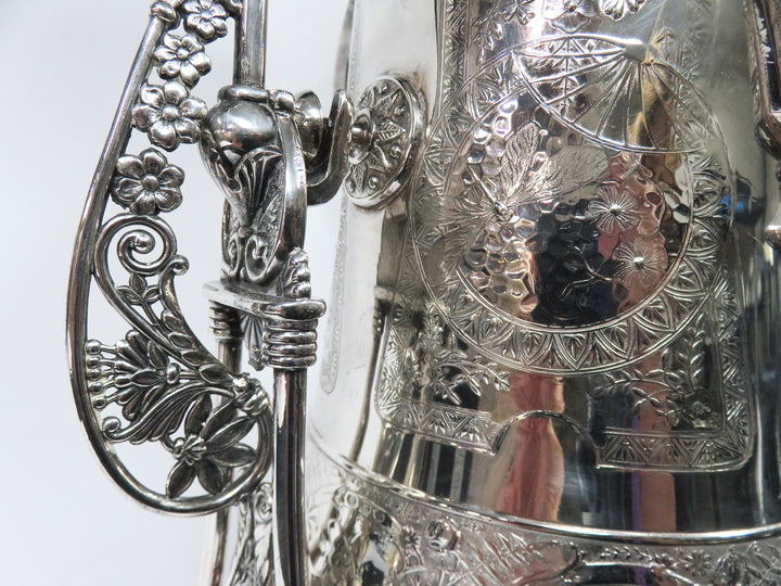 Derby Silver Co. Silverplated Tilting Pitcher
