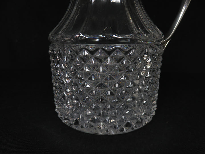 Italian Glass & Silverplated Pitcher