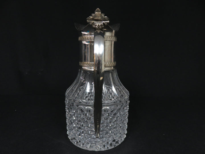 Italian Glass & Silverplated Pitcher