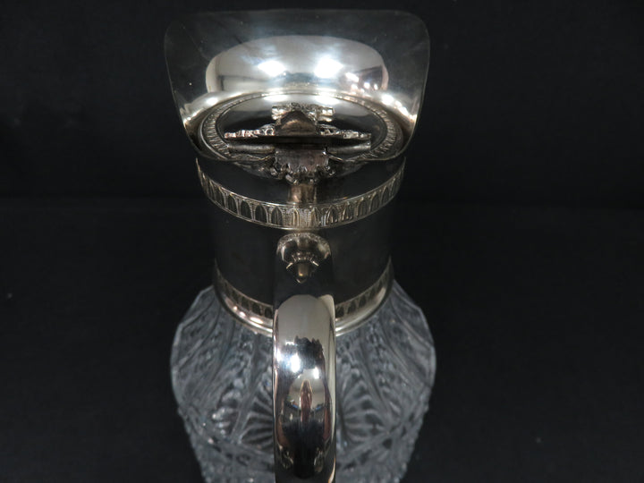 Italian Glass & Silverplated Pitcher