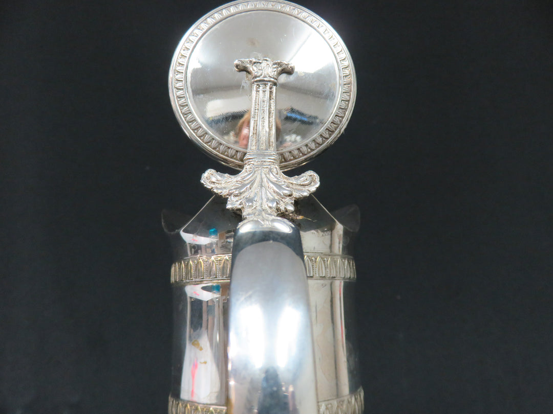 Italian Glass & Silverplated Pitcher
