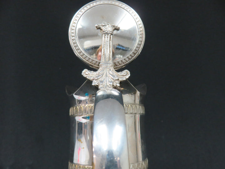 Italian Glass & Silverplated Pitcher