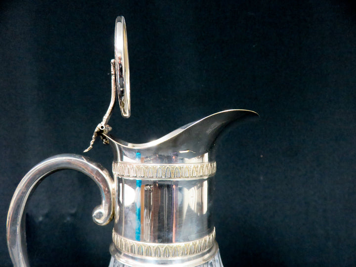Italian Glass & Silverplated Pitcher