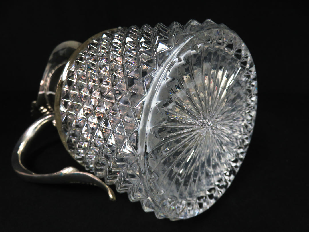 Italian Glass & Silverplated Pitcher