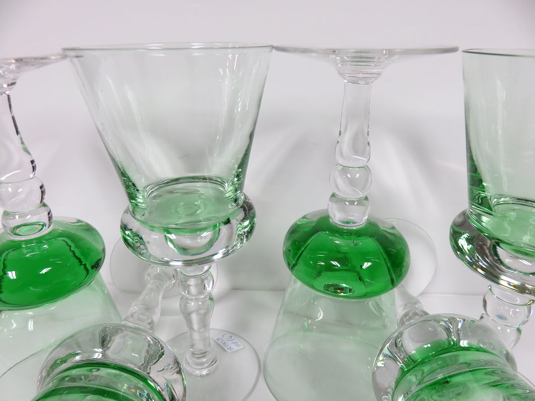 Green Tinted Wine Glasses