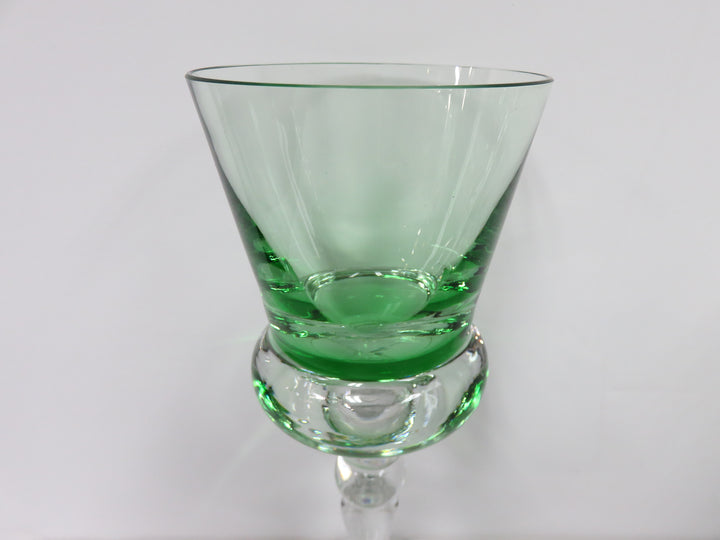 Green Tinted Wine Glasses