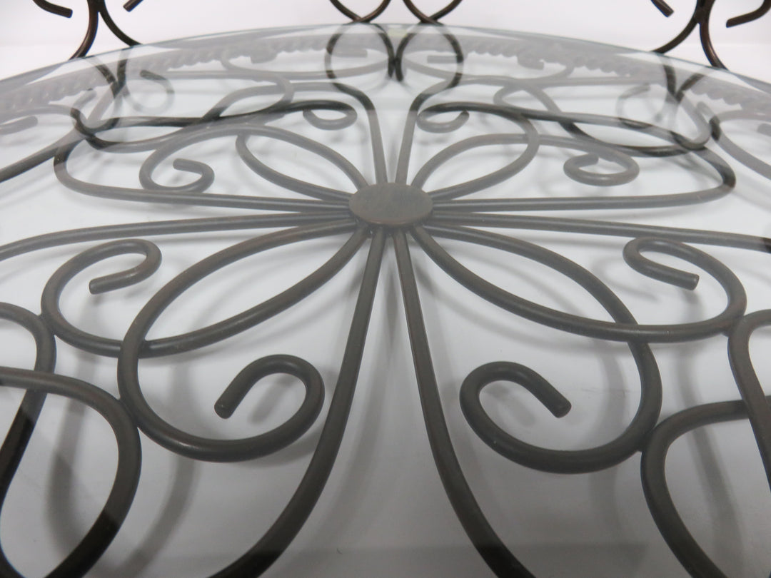 Glass and Metal Tray