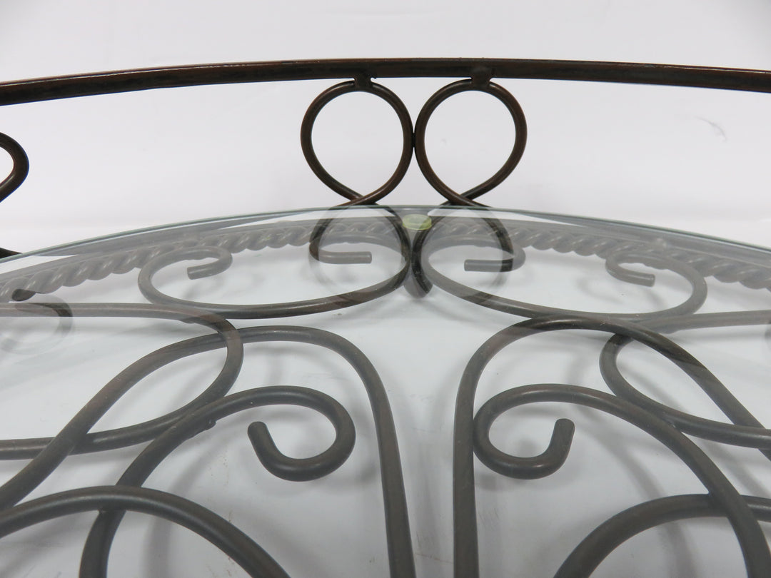 Glass and Metal Tray