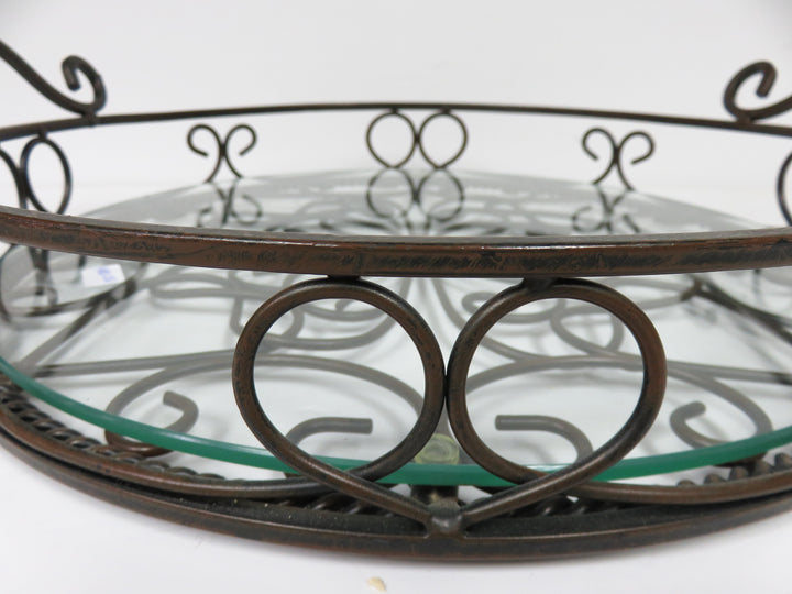 Glass and Metal Tray