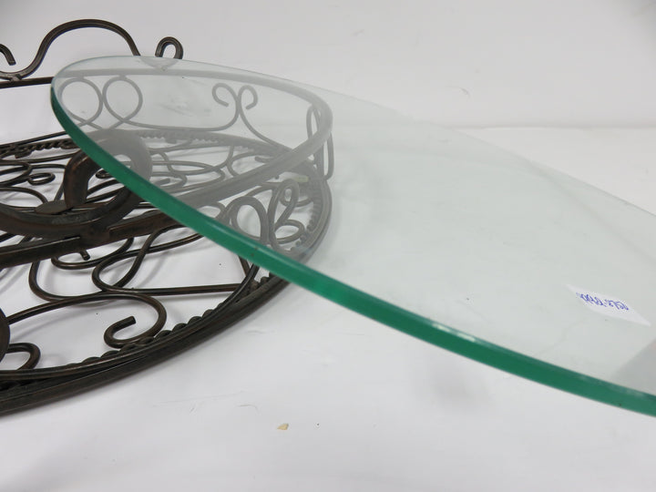 Glass and Metal Tray