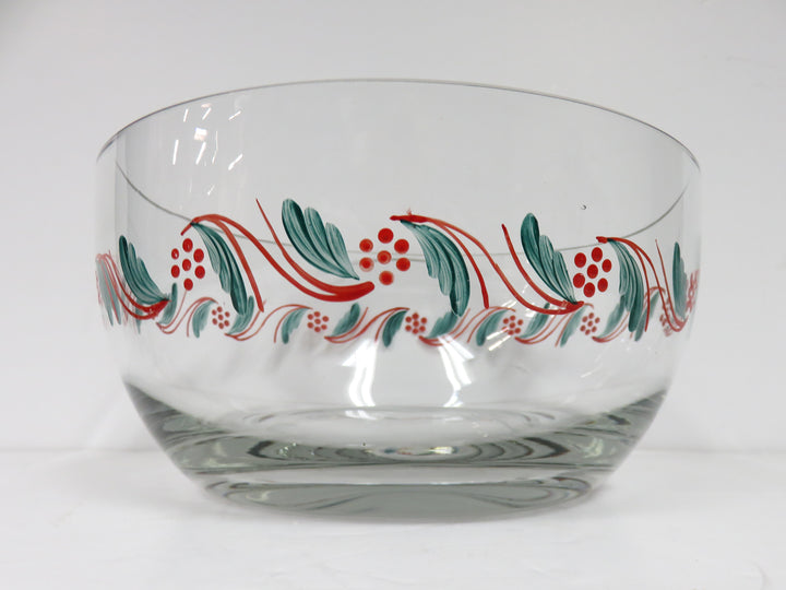 Hand Painted Glass Bowl