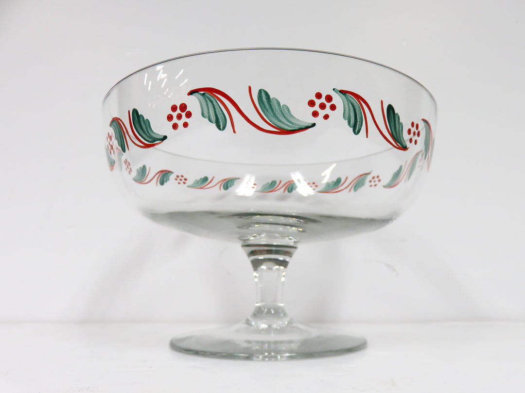 Hand Painted Compote