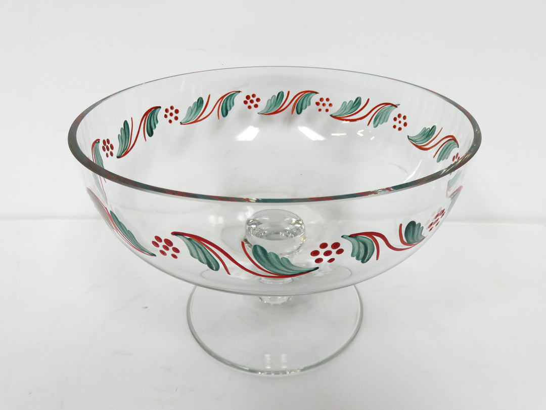 Hand Painted Compote