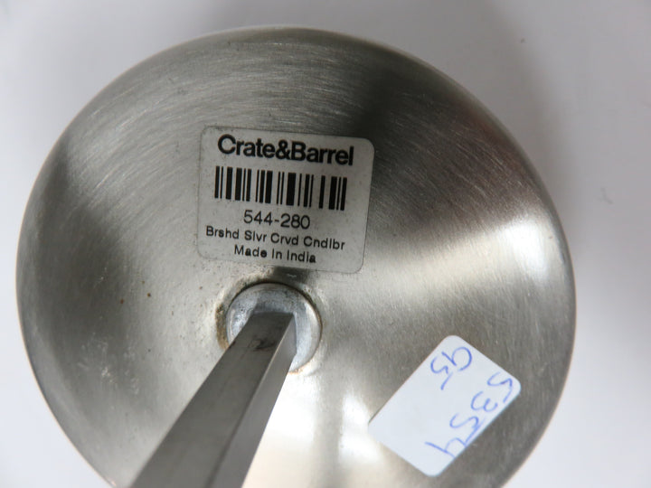 Silver Curved Candleholder