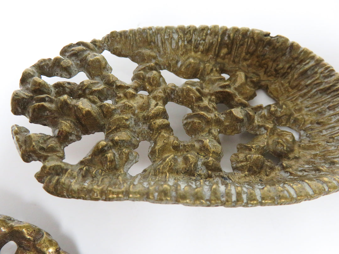 Decorative Brass Toned Serving Pieces
