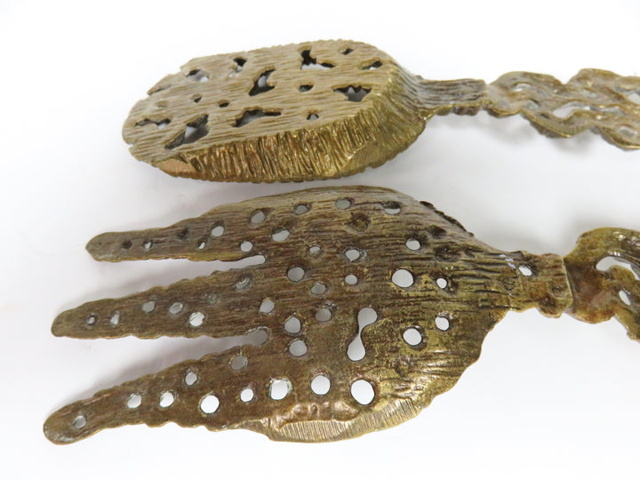 Decorative Brass Toned Serving Pieces