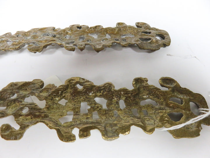 Decorative Brass Toned Serving Pieces