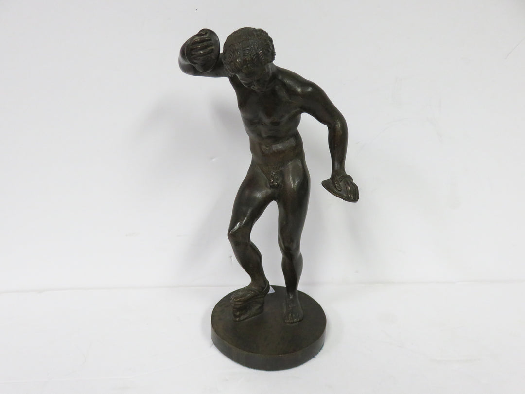 Dancing Faun with Cymbals Statue