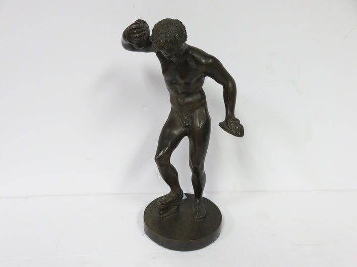 Dancing Faun with Cymbals Statue