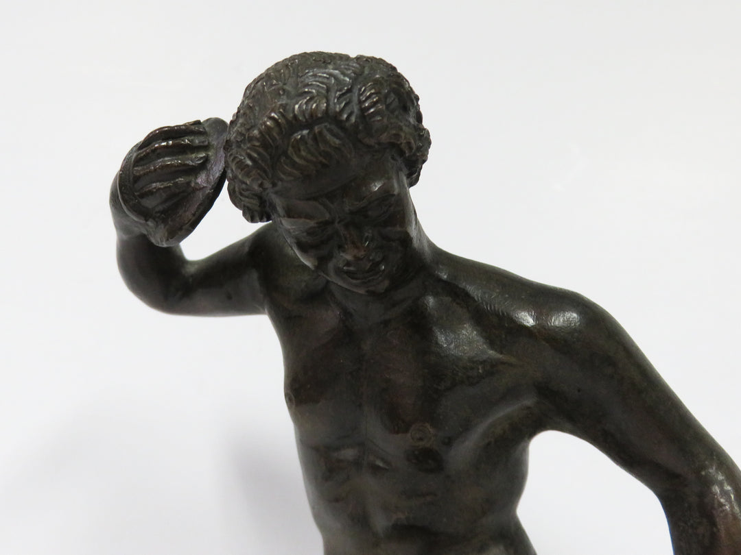 Dancing Faun with Cymbals Statue